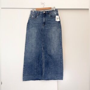 NWT STS Blue Kay Distressed Maxi Skirt With Front Slit Size 29